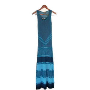 Tommy Bahama Crochet Turquoise Maxi Dress Size SP